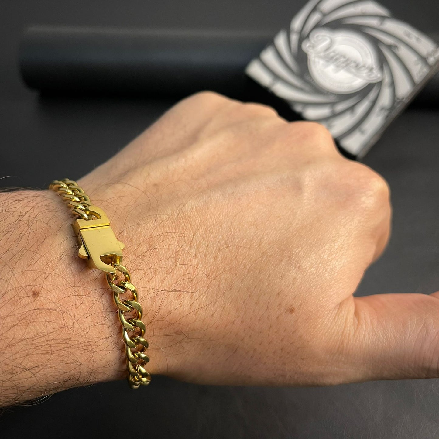 Premium Golden Cuban Link Chain Bracelet For Men