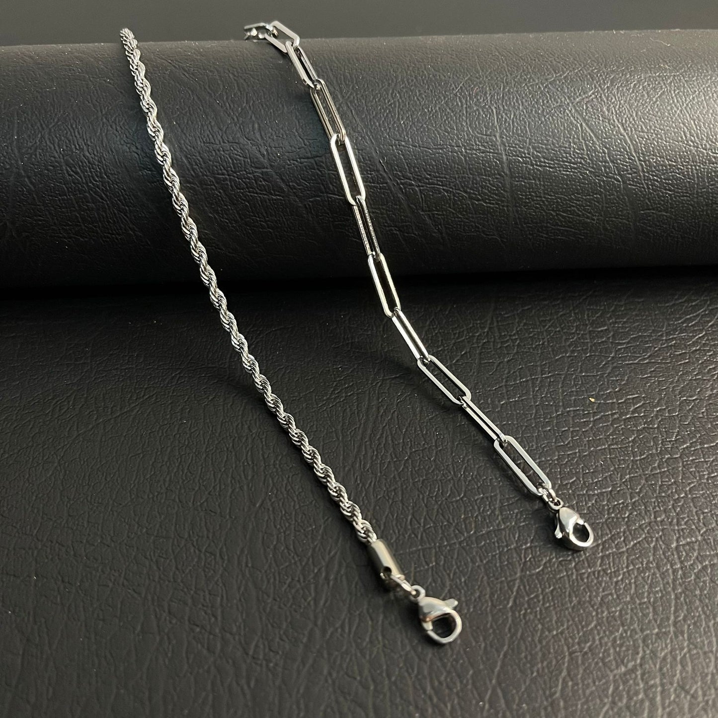 Minimal Chain Bracelets For Men (Pack of 2)