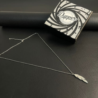 Minimal Feather Pendant For Men/Women