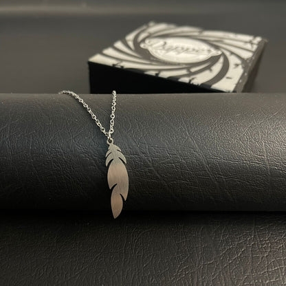 Minimal Feather Pendant For Men/Women