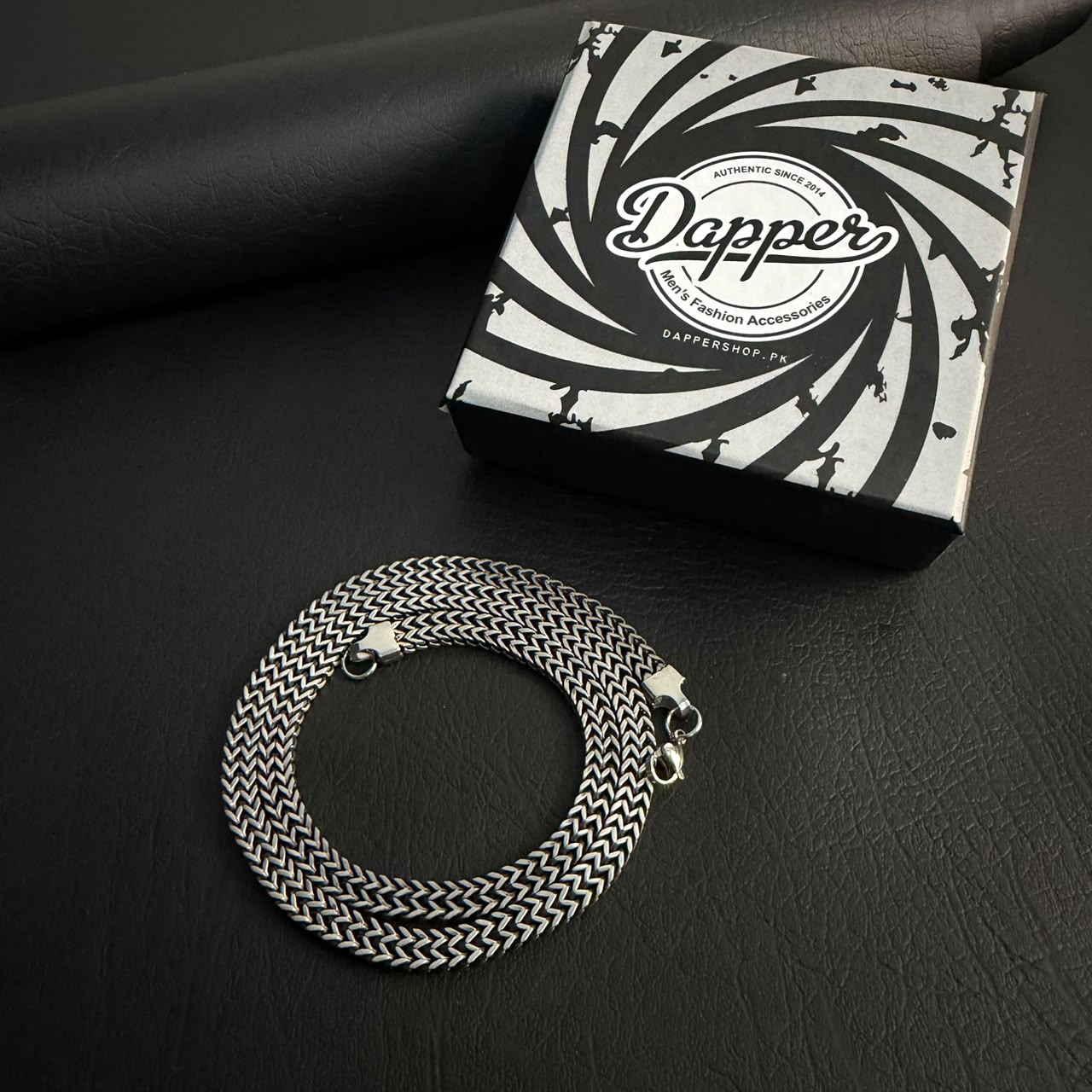 Premium Antique Silver Foxtail Neck Chain For Men