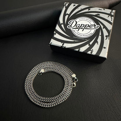 Premium Antique Silver Foxtail Neck Chain For Men