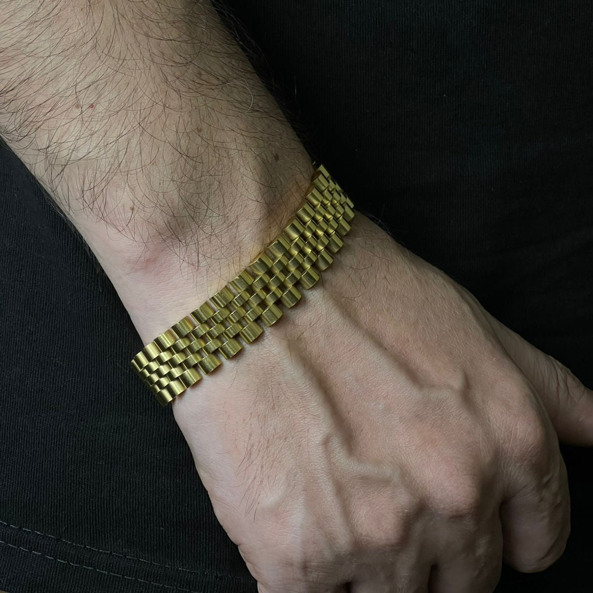 Premium Golden RLX Jubilee Bracelet for Men