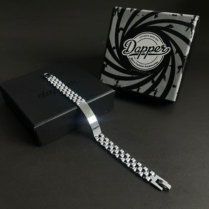 Silver Stainless Steel Jubilee Bracelet for Men