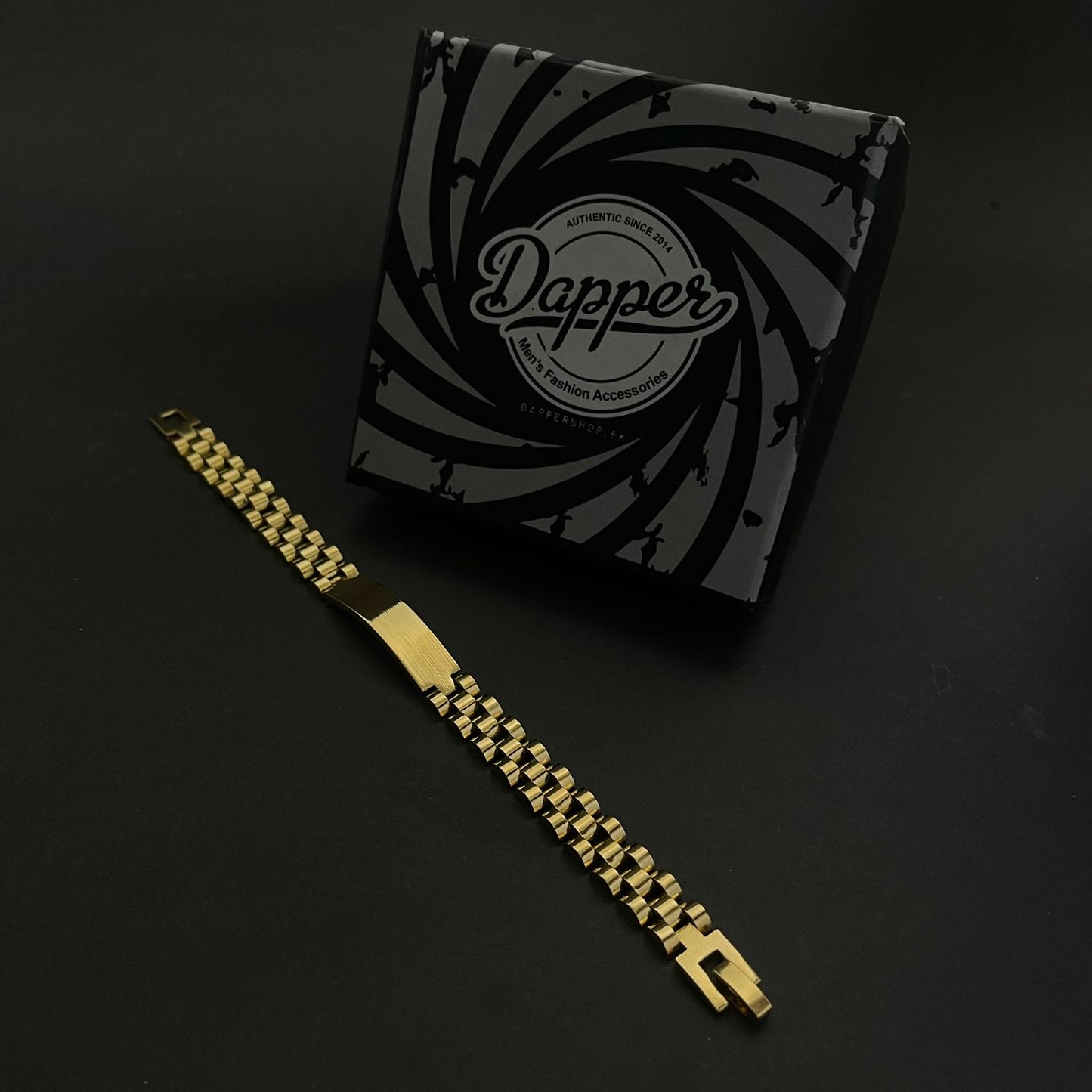 Golden Stainless Steel Jubilee Bracelet for Men