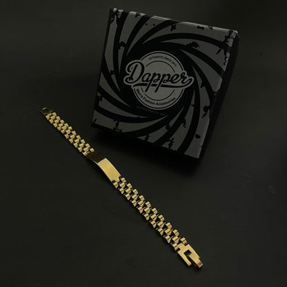 Golden Stainless Steel Jubilee Bracelet for Men