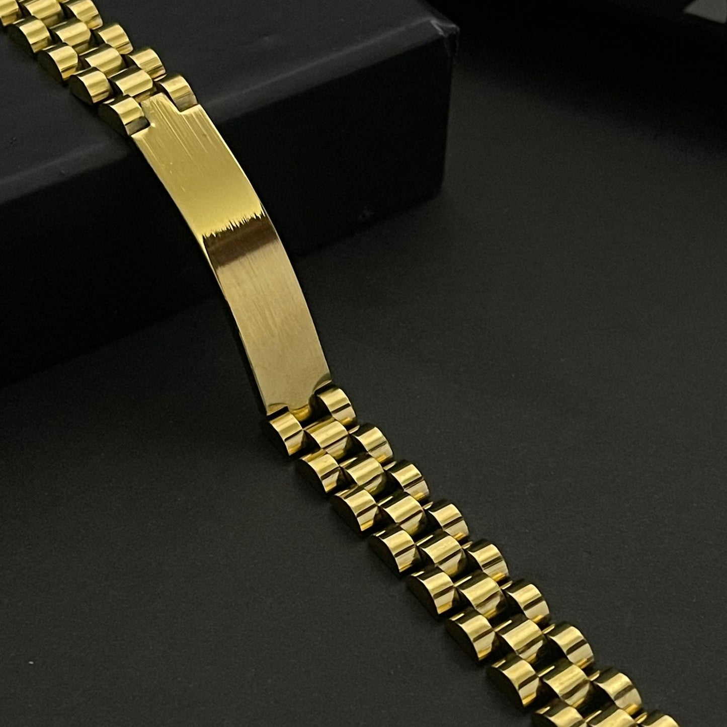 Golden Stainless Steel Jubilee Bracelet for Men