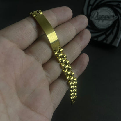 Golden Stainless Steel Jubilee Bracelet for Men