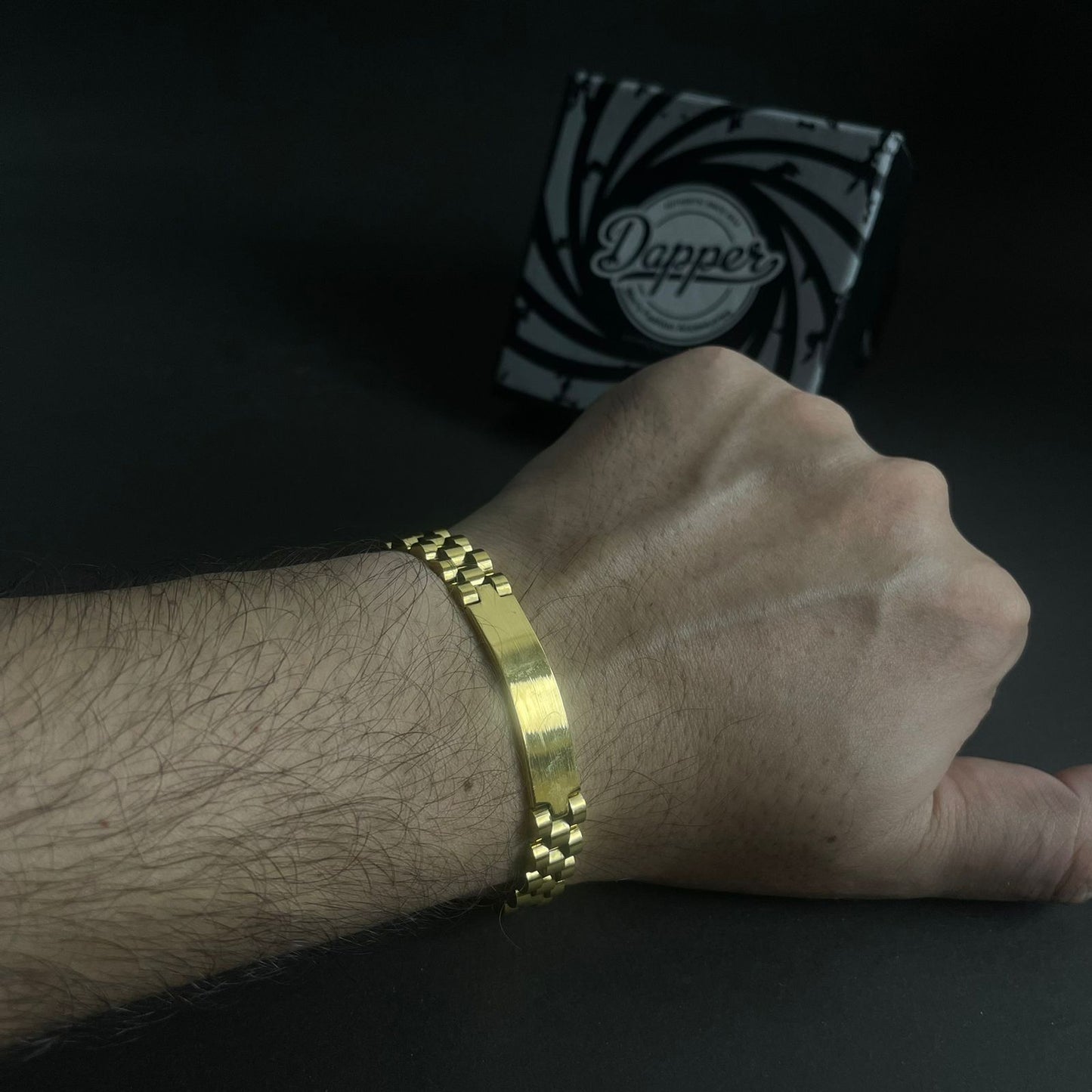 Golden Stainless Steel Jubilee Bracelet for Men