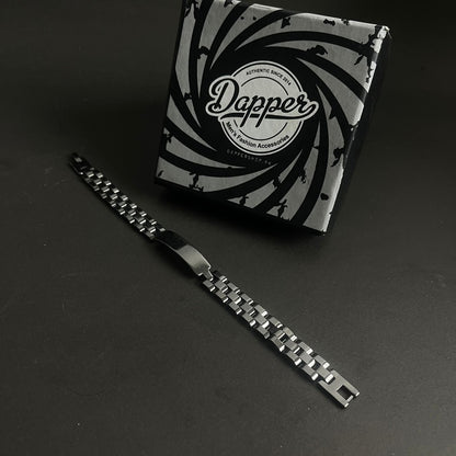 Black Stainless Steel Jubilee Bracelet for Men