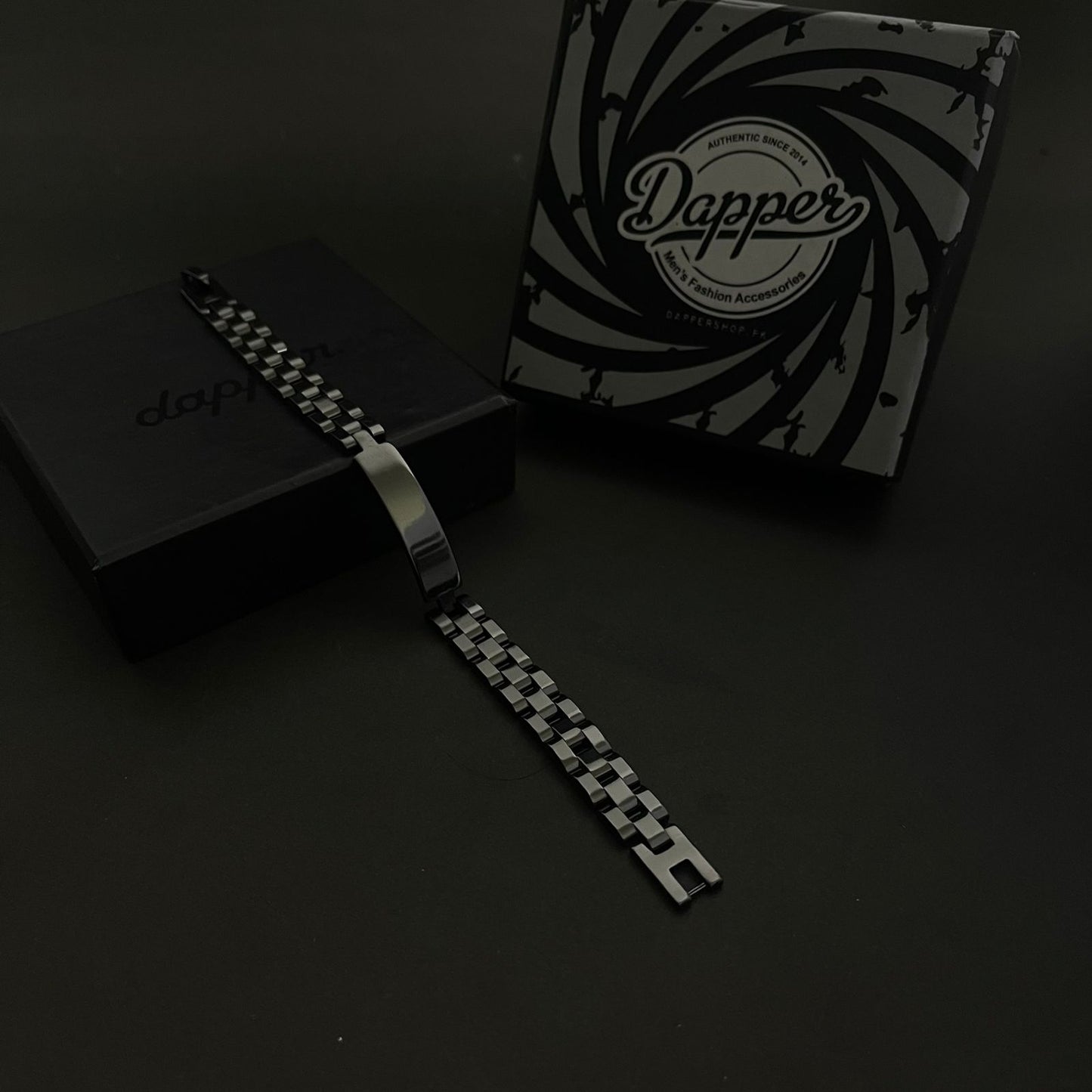 Black Stainless Steel Jubilee Bracelet for Men