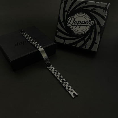 Black Stainless Steel Jubilee Bracelet for Men