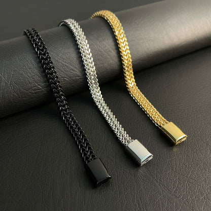 8mm Foxtail Chain Bracelet for Men