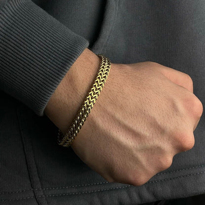 8mm Foxtail Chain Bracelet for Men