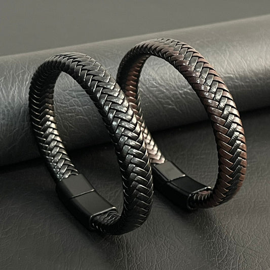 Smooth Wrap Leather Bracelet For Men