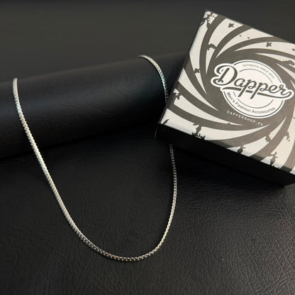 3mm Silver Miami Link Neck Chain For Men