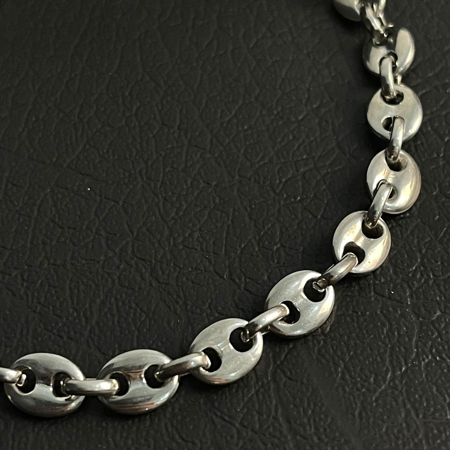 antique silver cofee beans link chain bracelet for men online in Pakistan