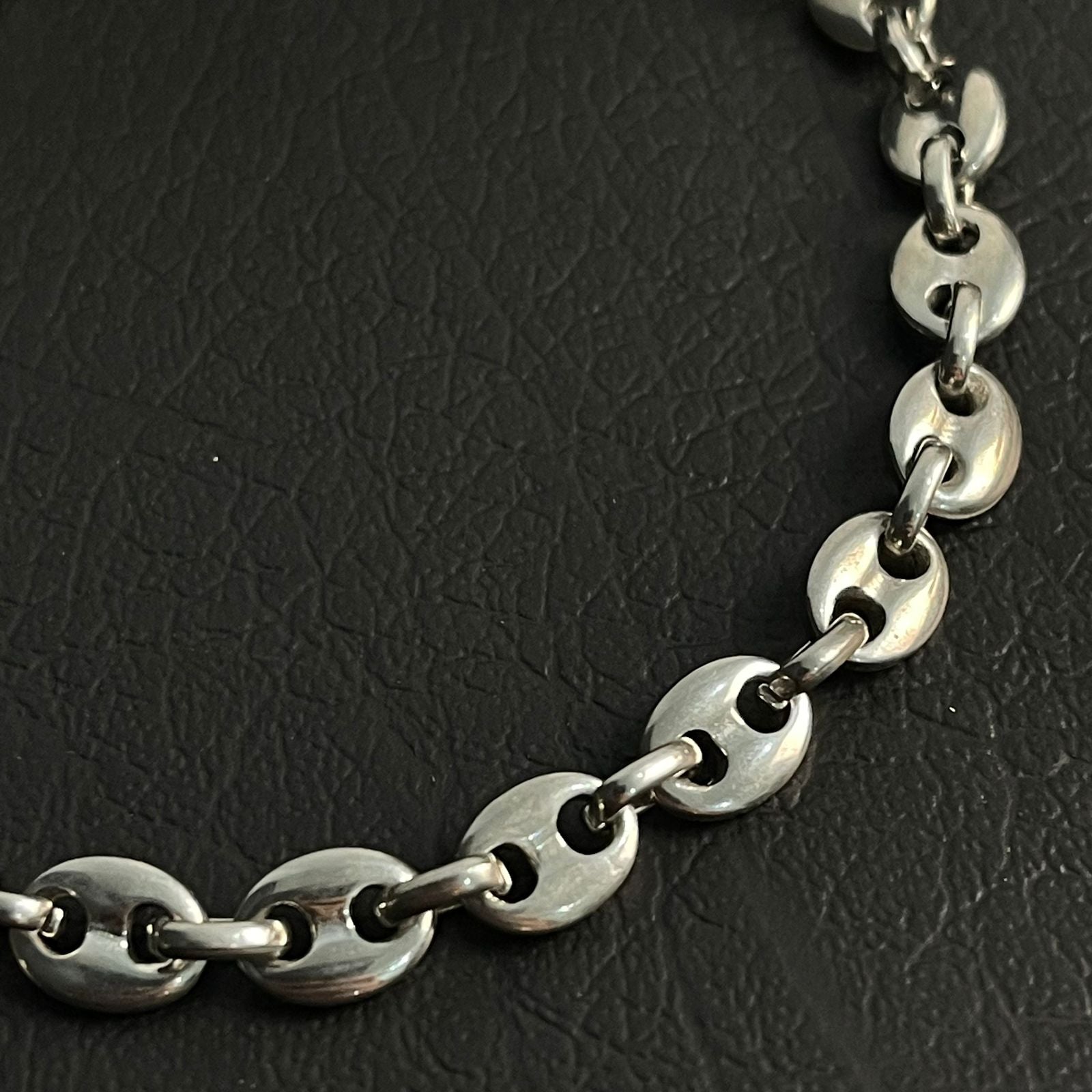 antique silver cofee beans link chain bracelet for men online in Pakistan