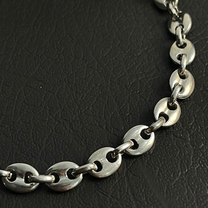 antique silver cofee beans link chain bracelet for men online in Pakistan