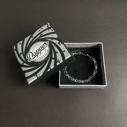 antique silver stainless steel chain bracelet for men online in Pakistan