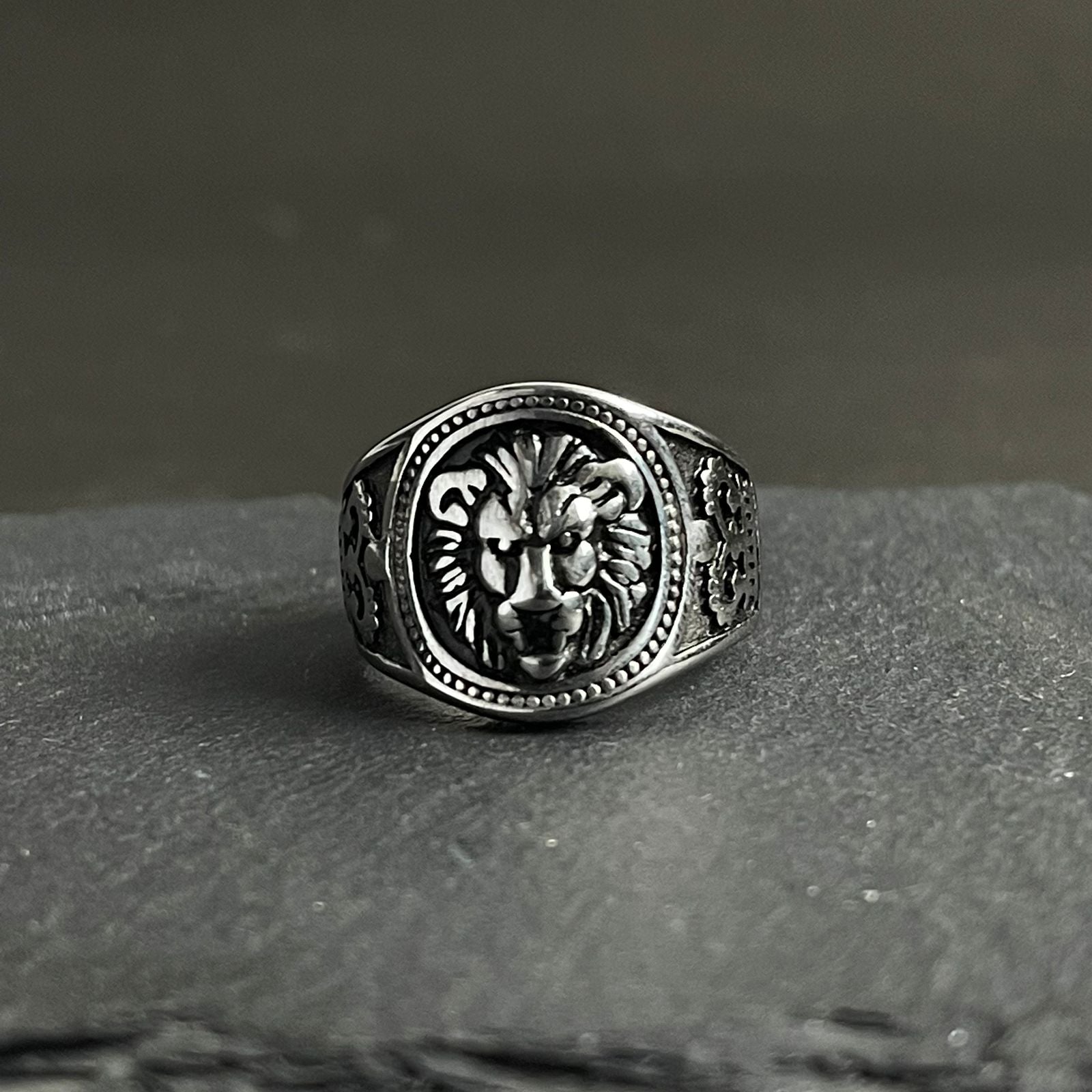 antique silver turkish lion ring for men online in pakistan