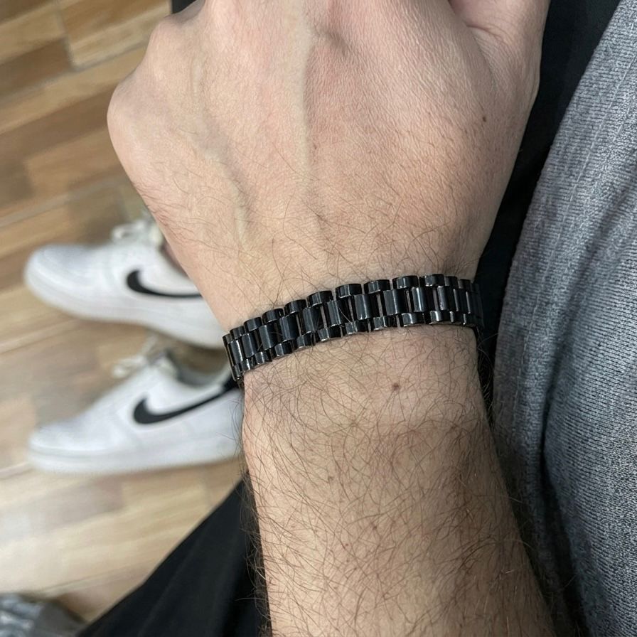black rolex jubilee chain bracelet for men online in Pakistan