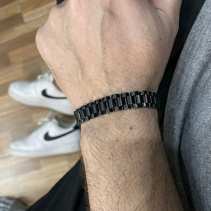 black rolex jubilee chain bracelet for men online in Pakistan