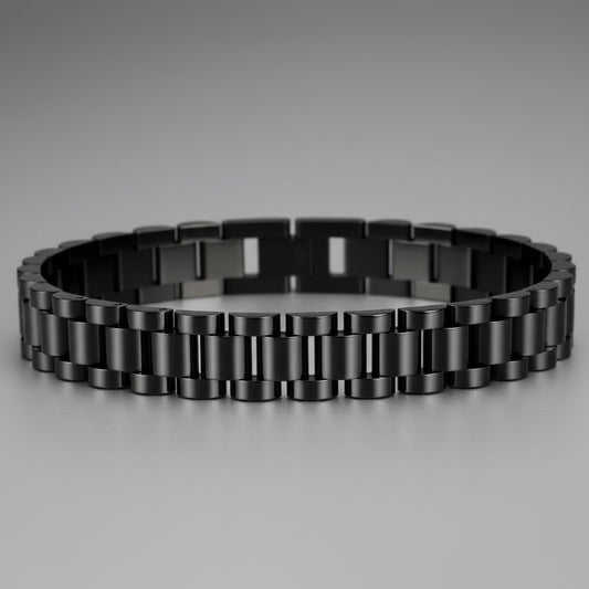 black rolex jubilee chain bracelet for men online in Pakistan