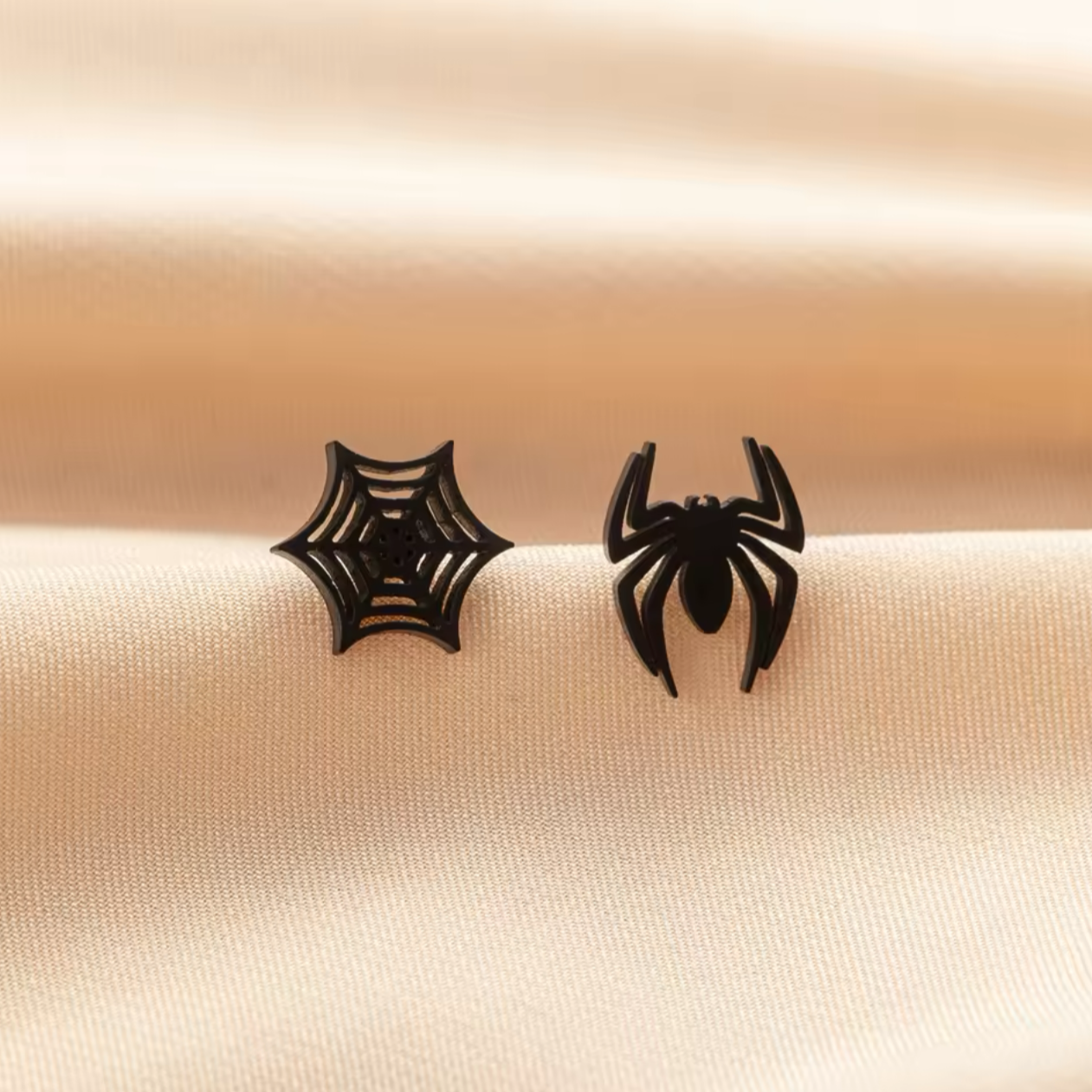 black spider earrings for men women  online in Pakistan