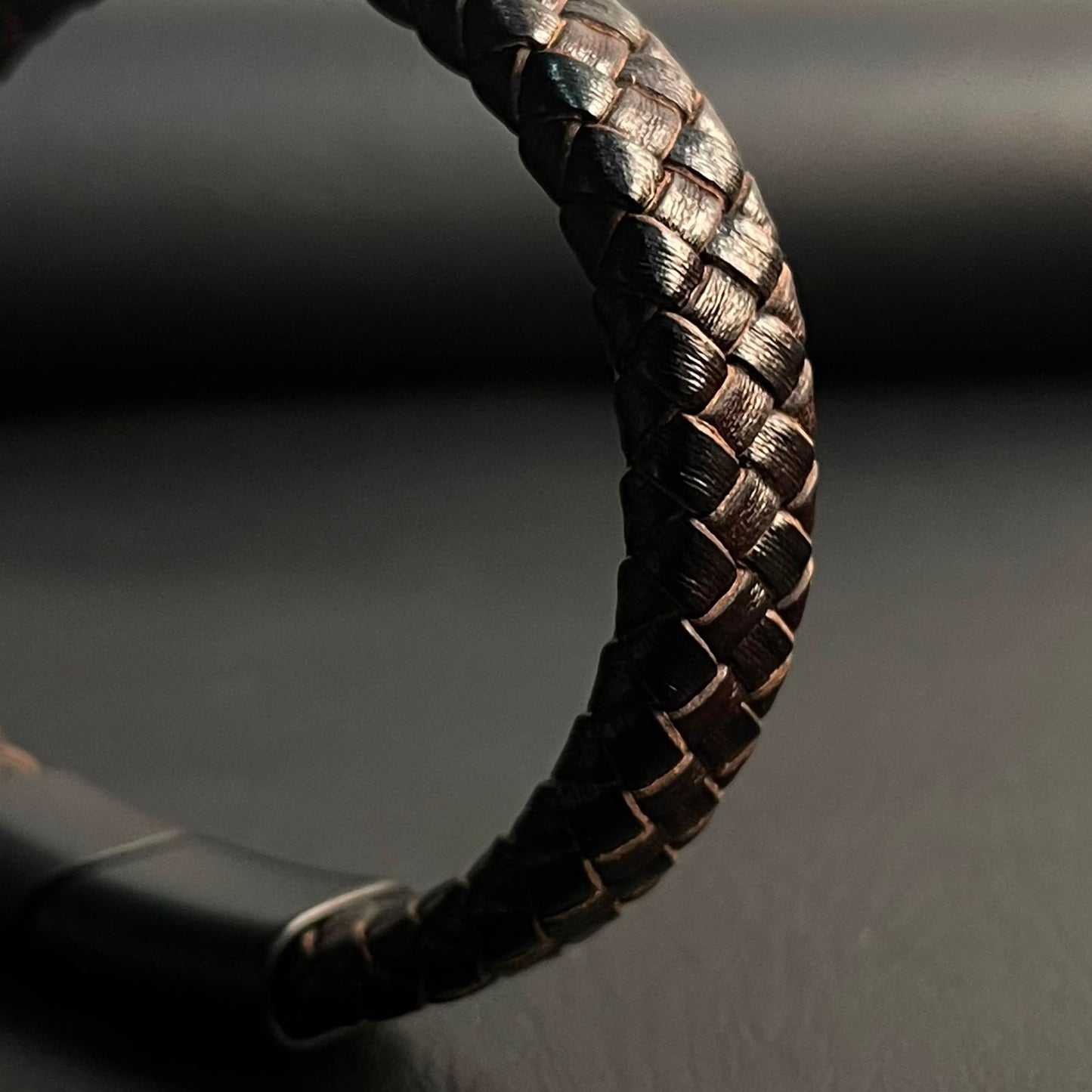 brown braided leather bracelet for men in Pakistan