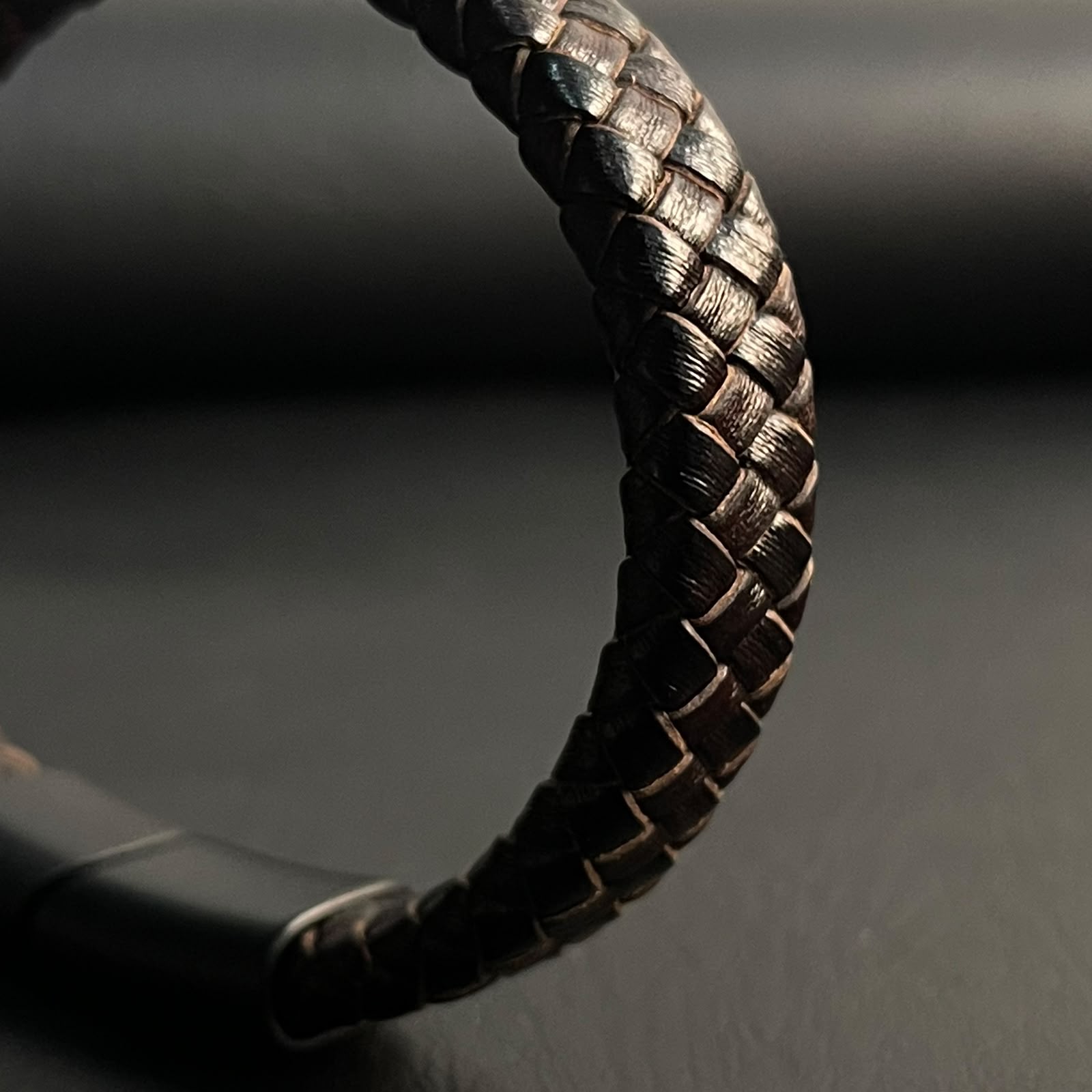 brown braided leather bracelet for men in Pakistan