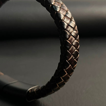 brown braided leather bracelet for men in Pakistan
