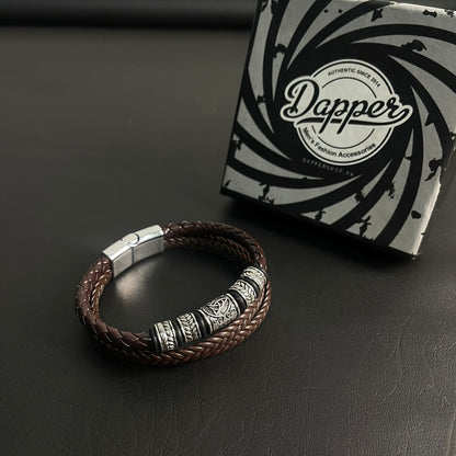 brown leather bracelet for men In Pakistan