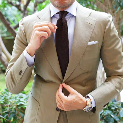 dark brown knitted tie for men n Pakistan