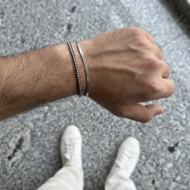 double layered chain bracelet for men in Pakistan