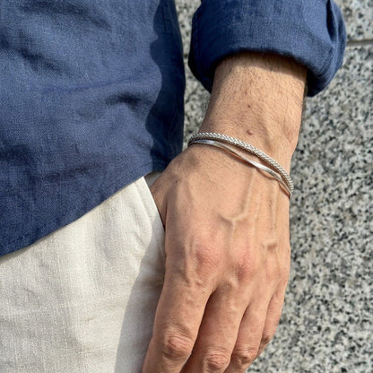 double layered chain bracelet for men in Pakistan