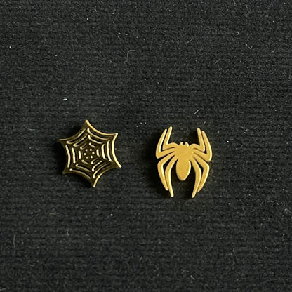 golden spider earrings for men women online in Pakistan