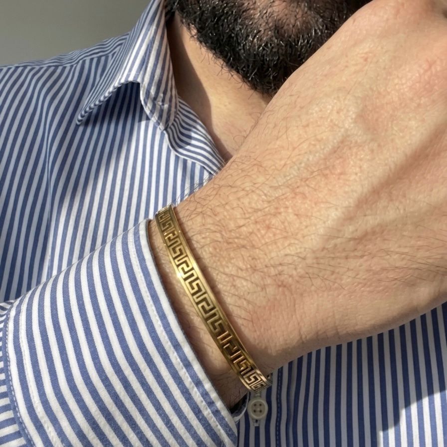 golden stainess steel kara bangle bracelet price in Pakistan