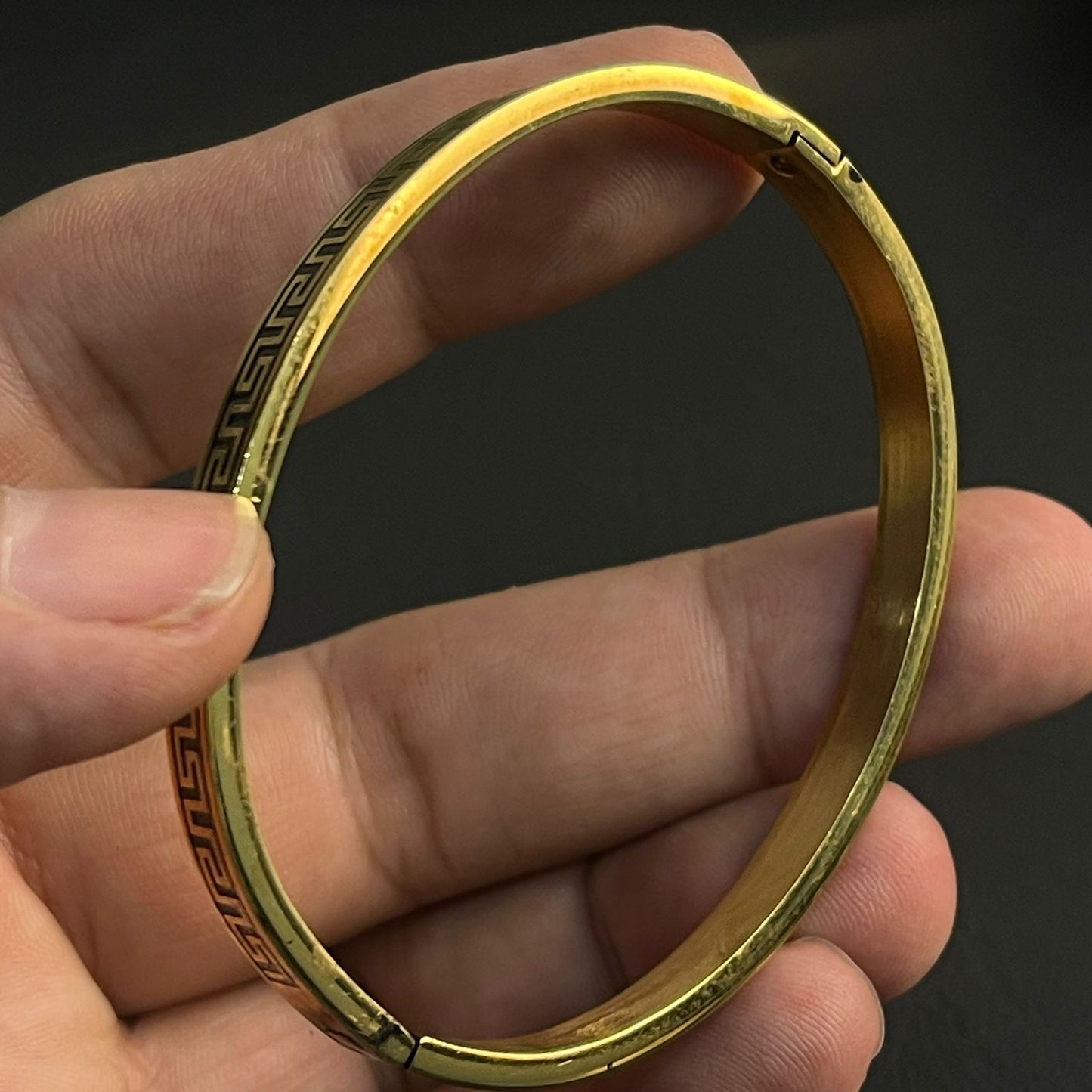 golden stainess steel kara bangle bracelet price in Pakistan
