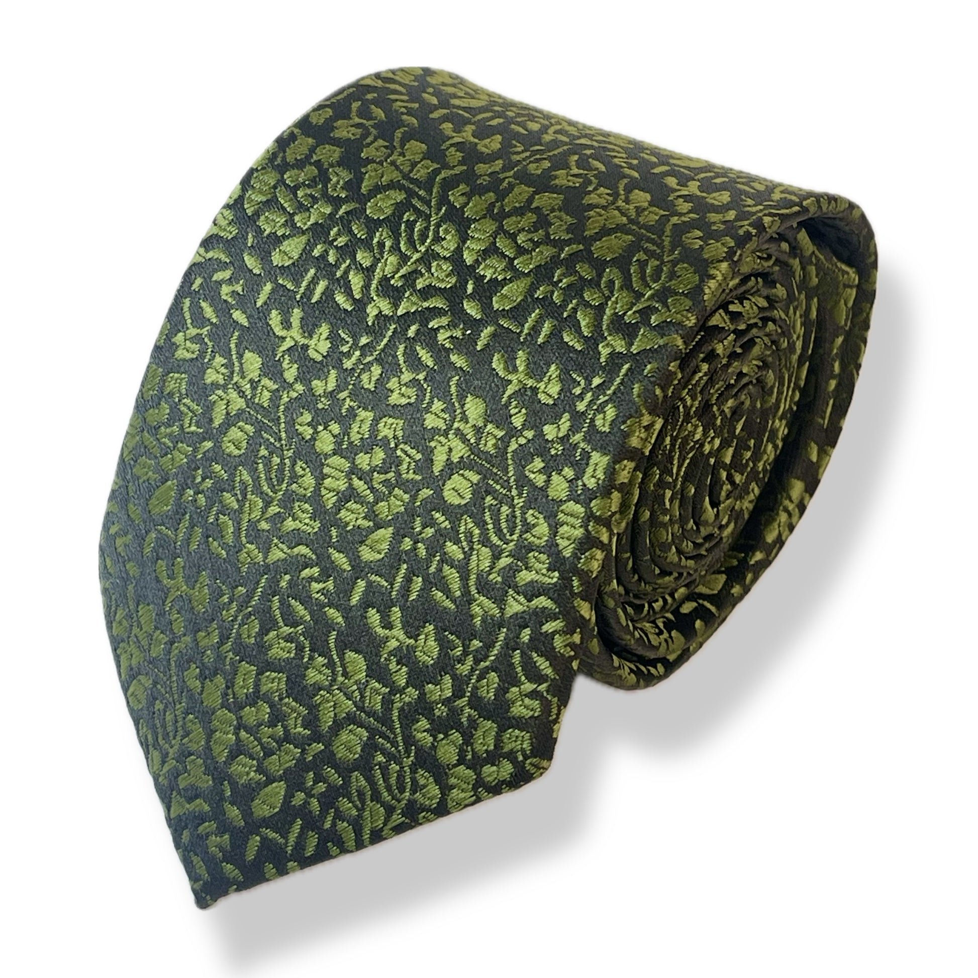 green and black floral neck tie for men Pakistan