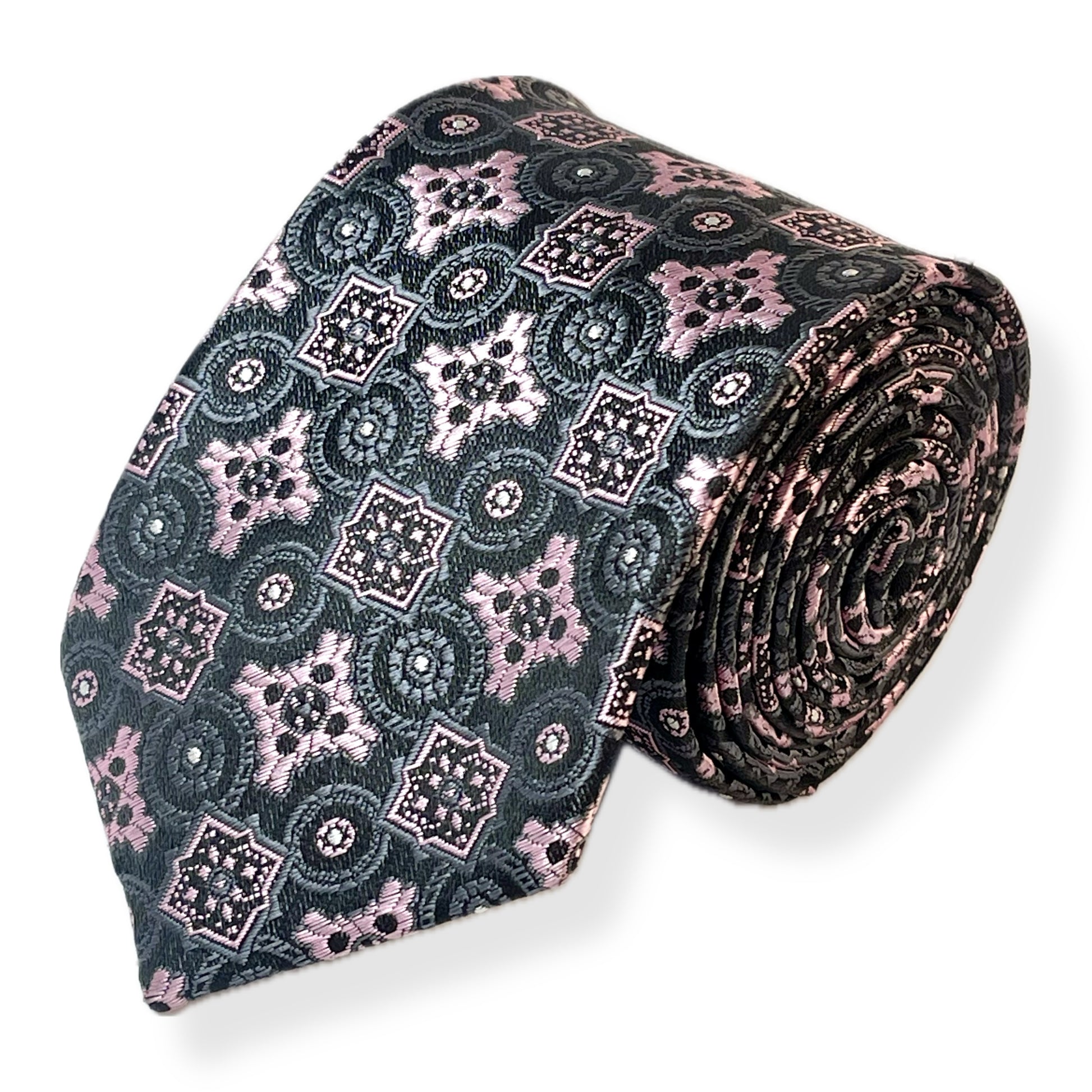 grey and pink neck tie for men Pakistan