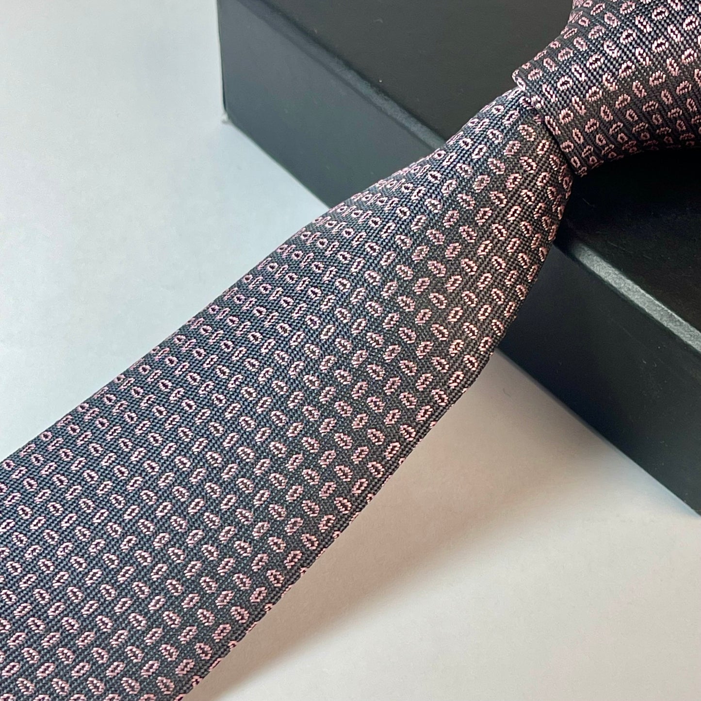 grey and pink neck tie for men Pakistan