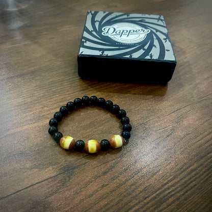 Natural Earth monk energy stone beads bracelt for men women in pakistan