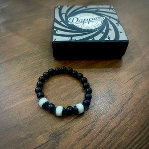 Natural White monk energy stone beads bracelt for men women in pakistan