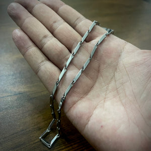 3mm stainless steel rice neck chain for men and boys in pakistan