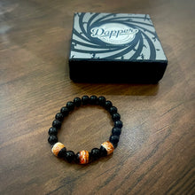 Load image into Gallery viewer, Natural Fire monk energy stone beads bracelt for men women in pakistan