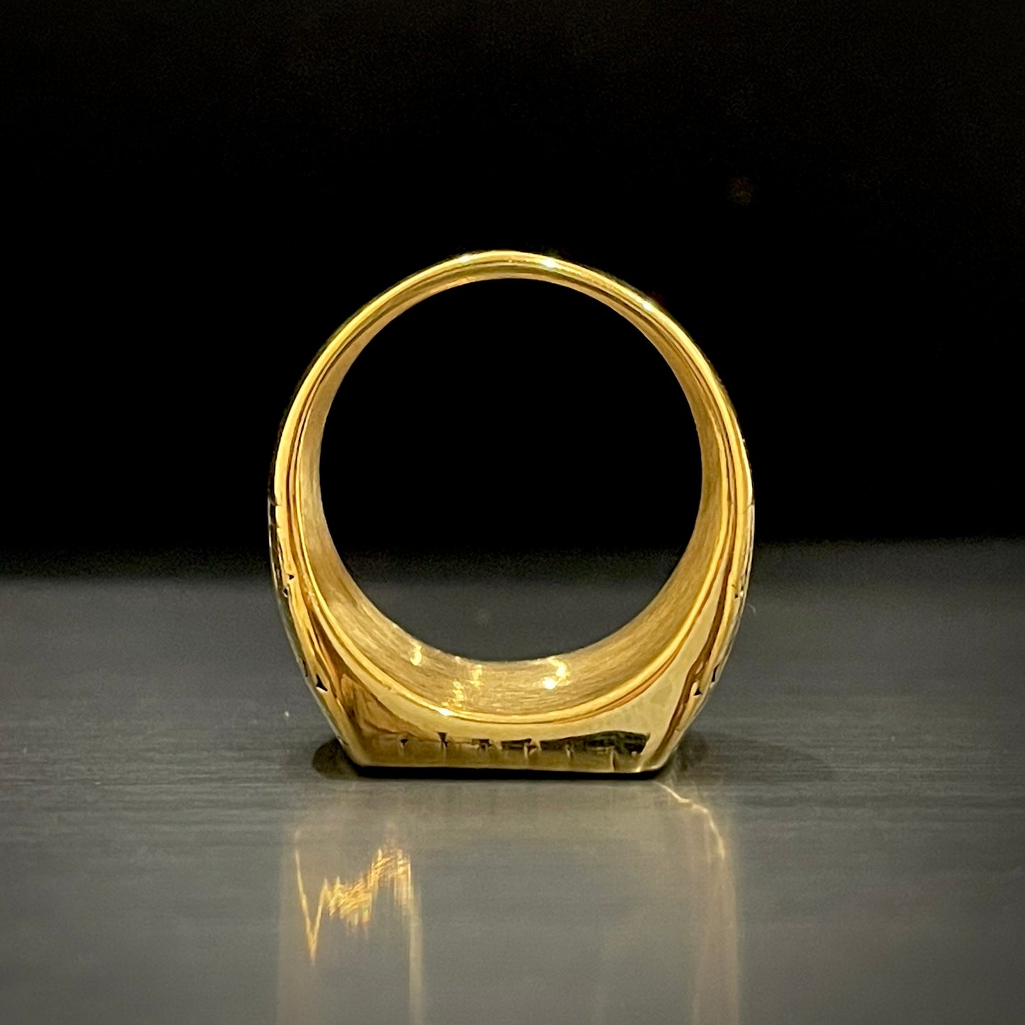 antique gold turkish Mohr e Nabuwat Ring for Men online in Pakistan