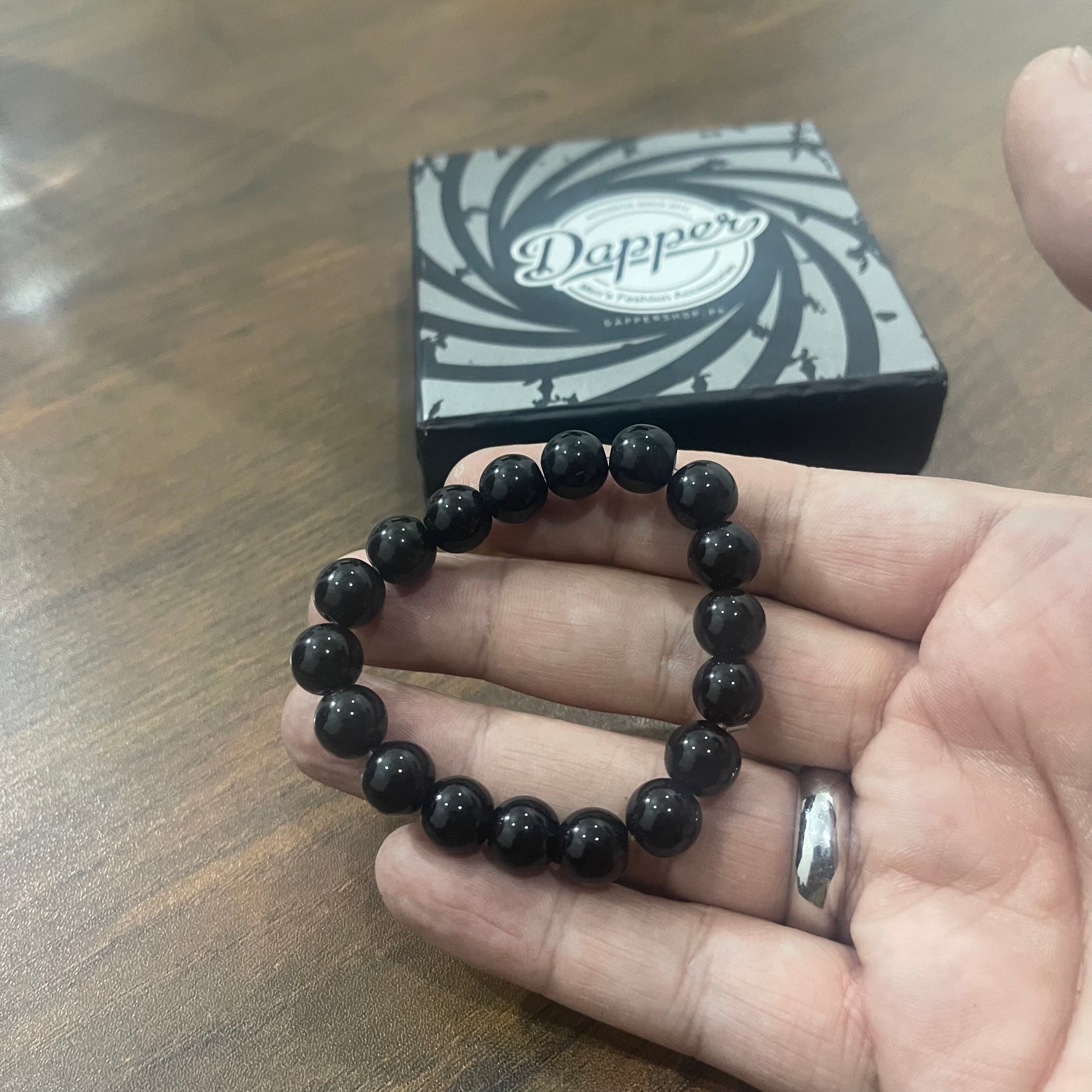 black beads bracelet for men women in pakistan