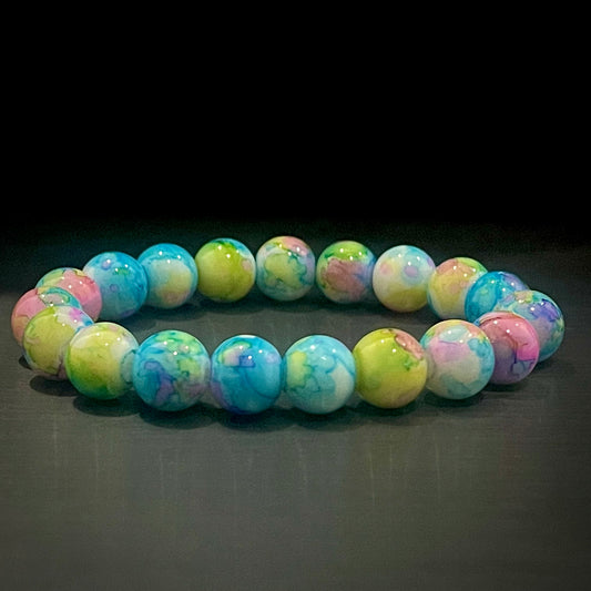 rainbow beads bracelet for men women in pakistan