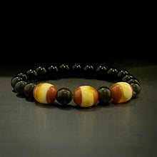 Load image into Gallery viewer, Natural Earth monk energy stone beads bracelt for men women in pakistan